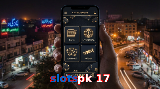 Main screen of Slotspk 17 app page for PK players
