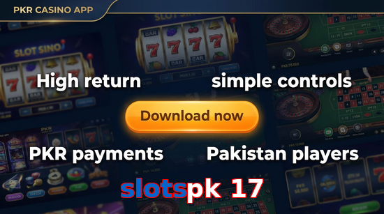 Main screen of Slotspk 17 gamedownload page for PK players