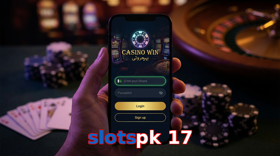 Main screen of Slotspk 17 login page for PK players